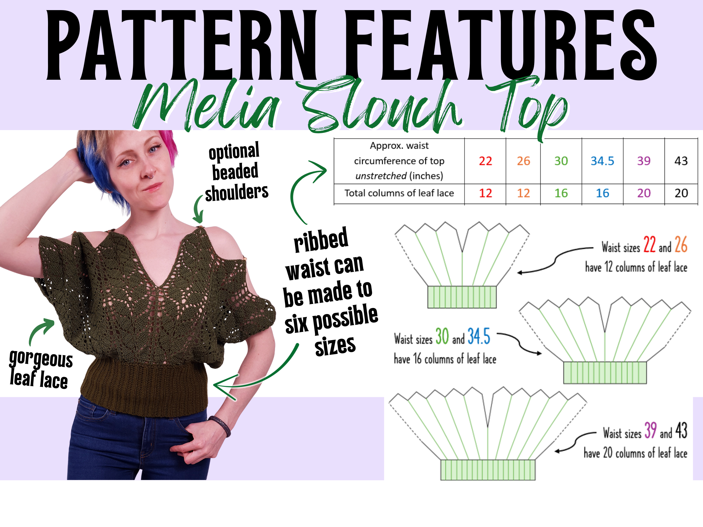 Crochet Pattern: The Melia Slouch Top