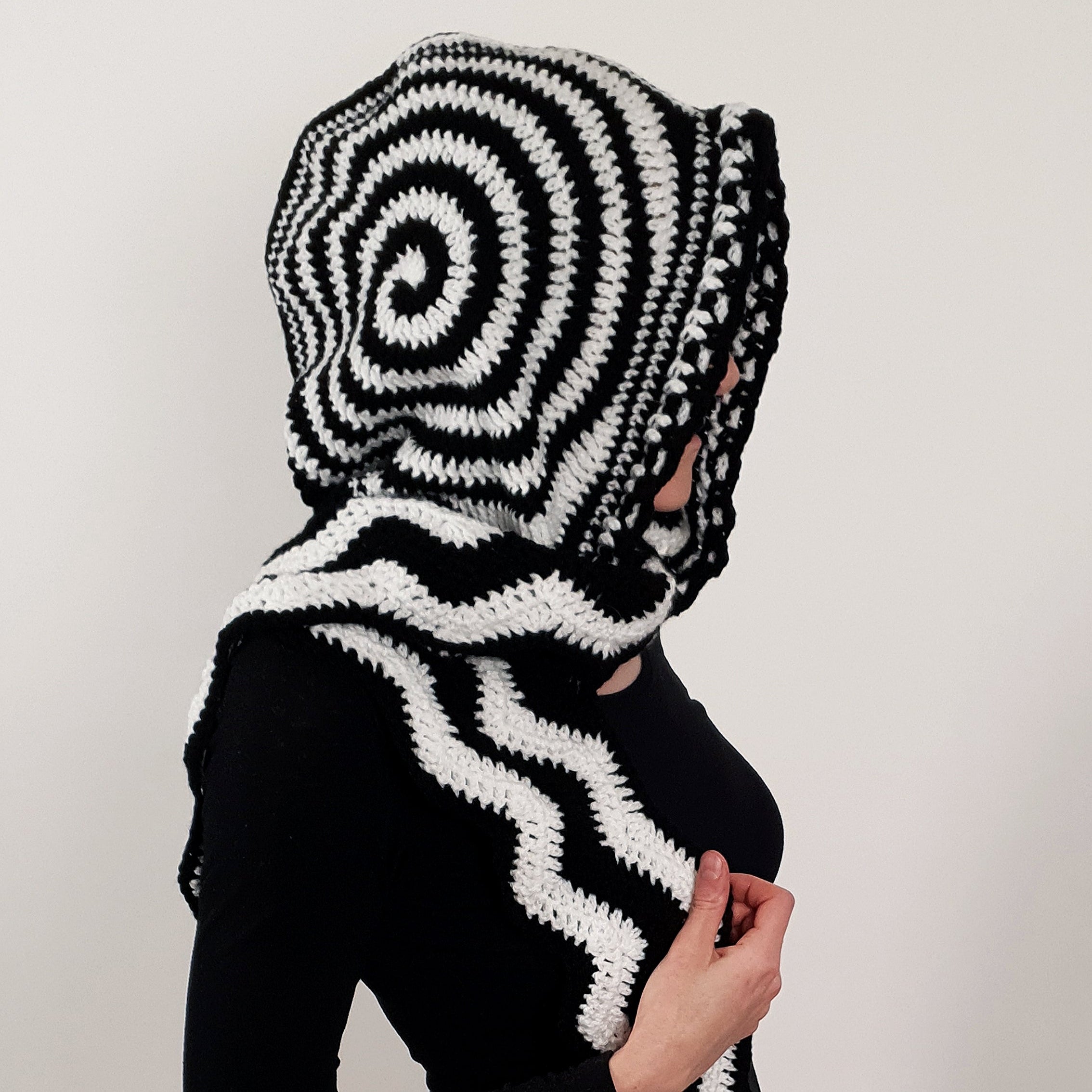 Crochet Pattern: The Mesmer Hooded Scarf