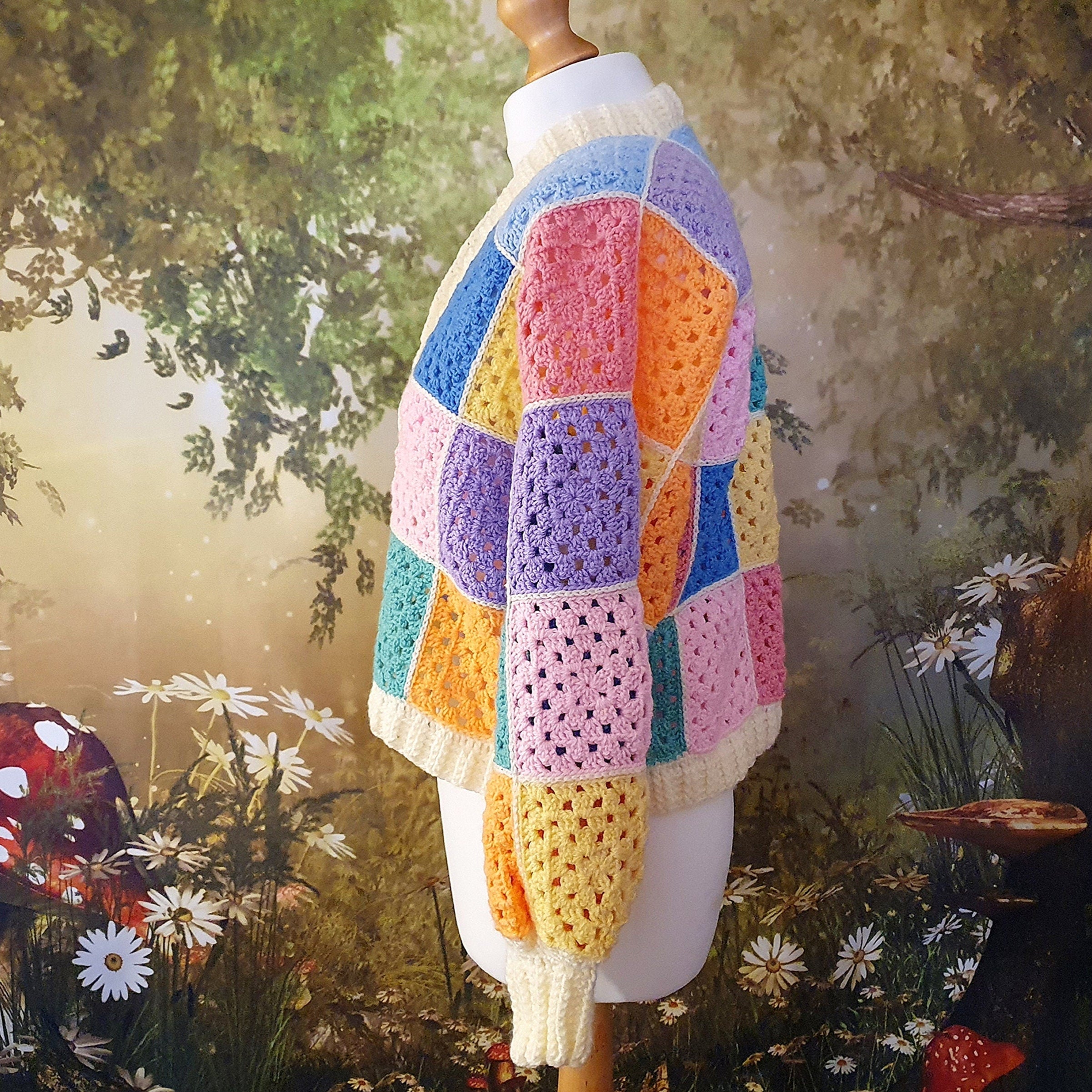 The Pastel Cottage Cardigan | One of a Kind