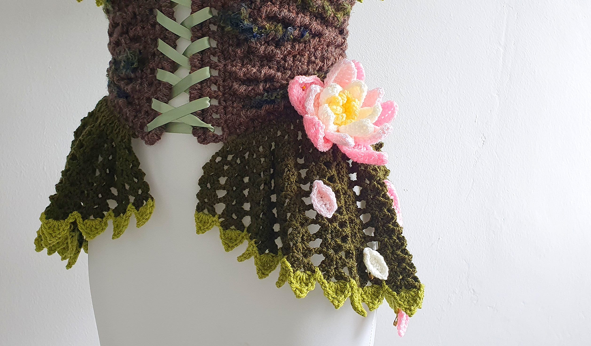Crochet Pattern: The Ekho Set - Corset Belt & Attached Skirt Only