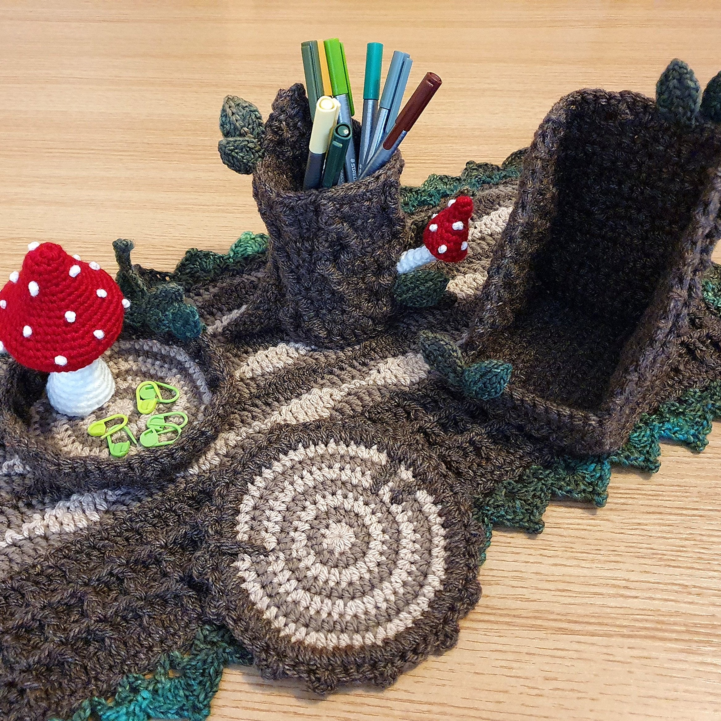 Crochet Pattern: The Woodland Desk Set