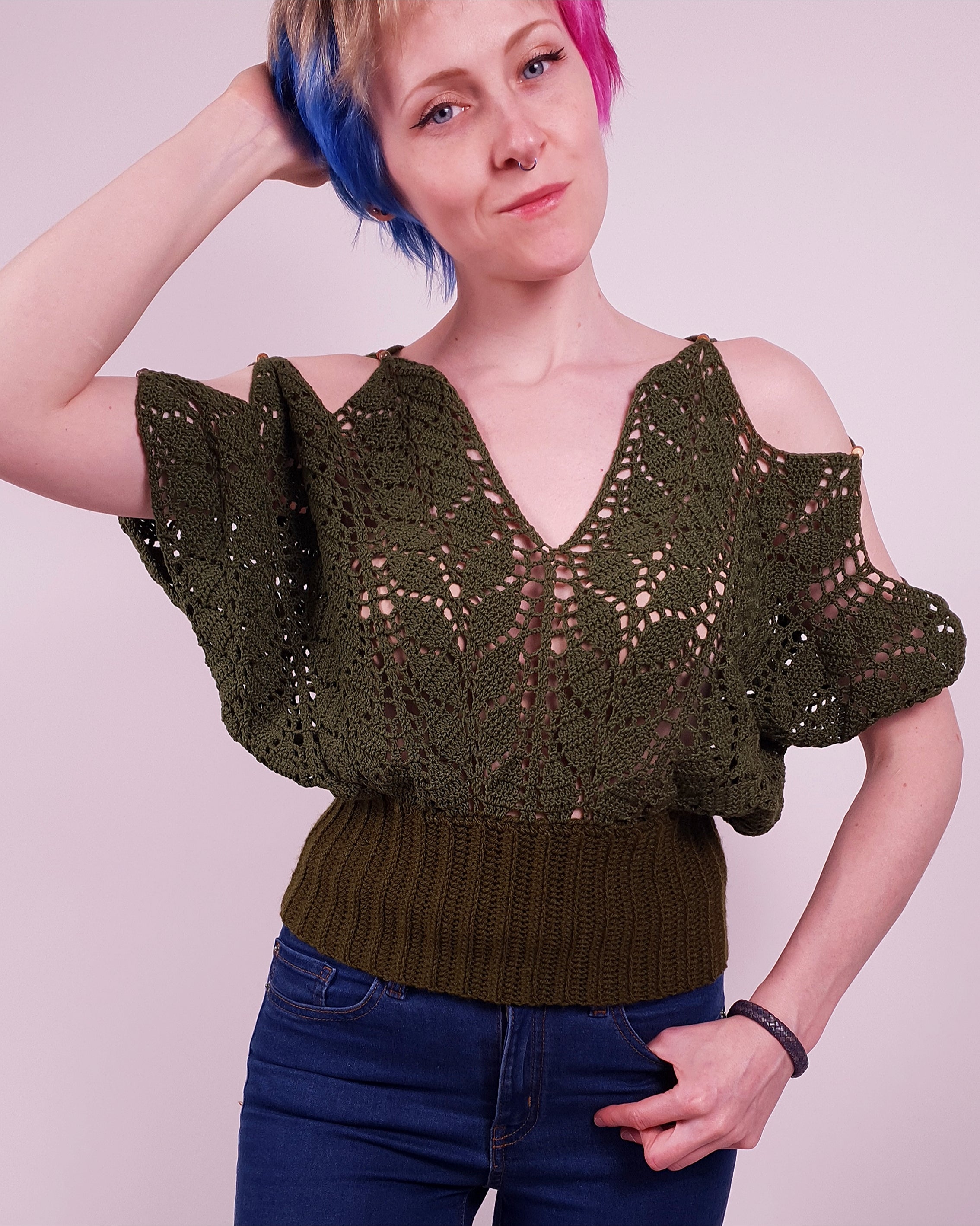 Crochet Pattern: The Melia Slouch Top